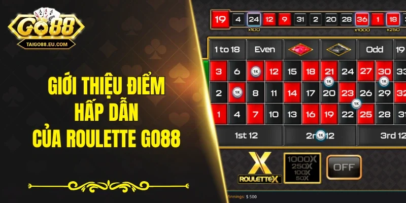 Giới thiệu điểm hấp dẫn của Roulette GO88 