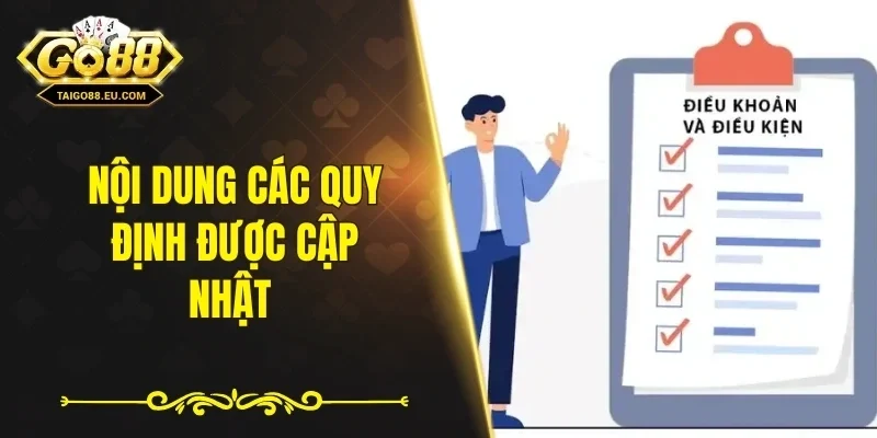 Nội dung các quy định được cập nhật 