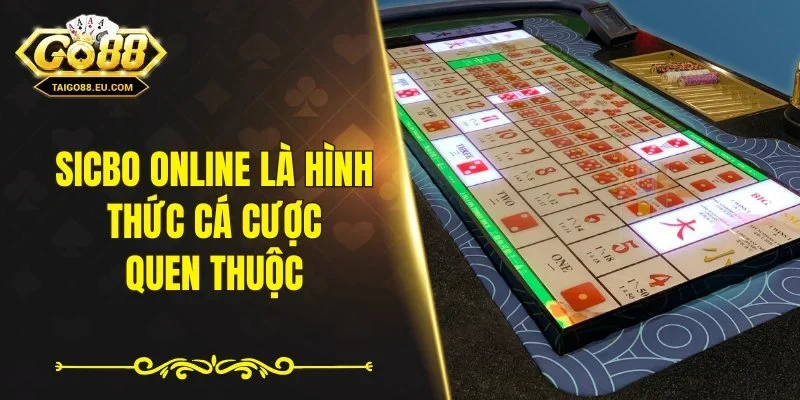 Sicbo online là hình thức cá cược quen thuộc